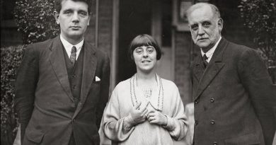 Suffragette and politician, Minnie Lansbury with her father George Lansbury standing to her right.