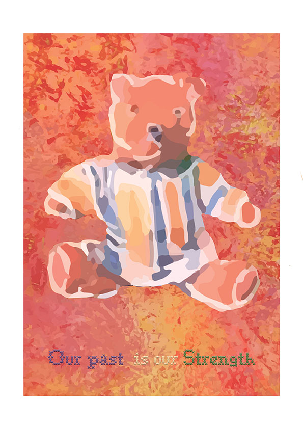 A picture saying 'Our past is our strength'
