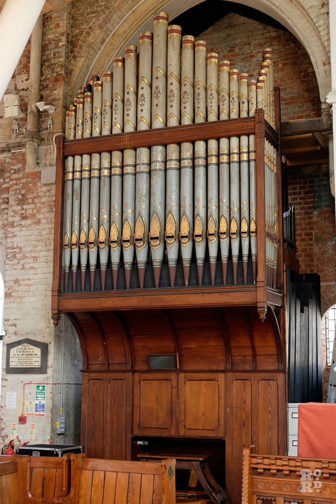 Photograph of the original church organ