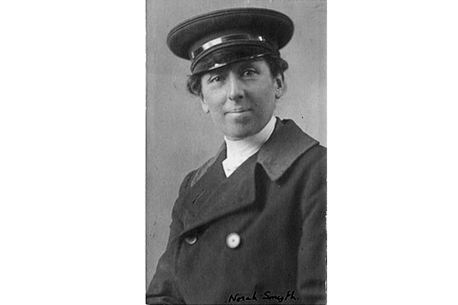 Photograph of Norah Smyth, Bow suffragette, photographer and chauffeur to Sylvia Pankhurst