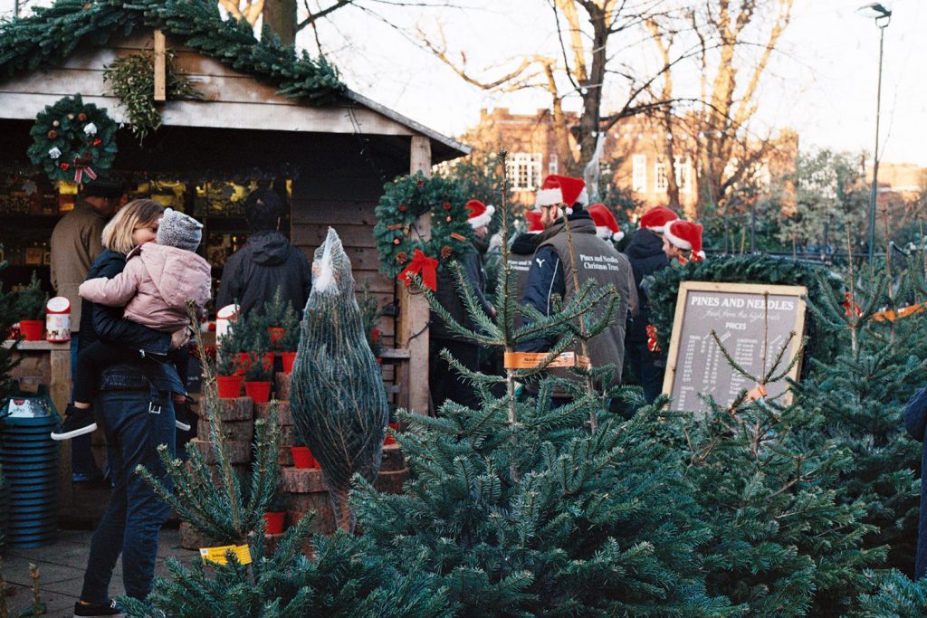 Pines and Needles pop up Christmas tree market