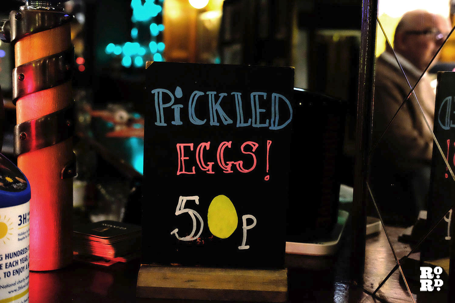Pickled eggs at The Eleanor Arms pub