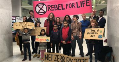 Members of Extinction Rebellion at the Tower Hamlets council meeting