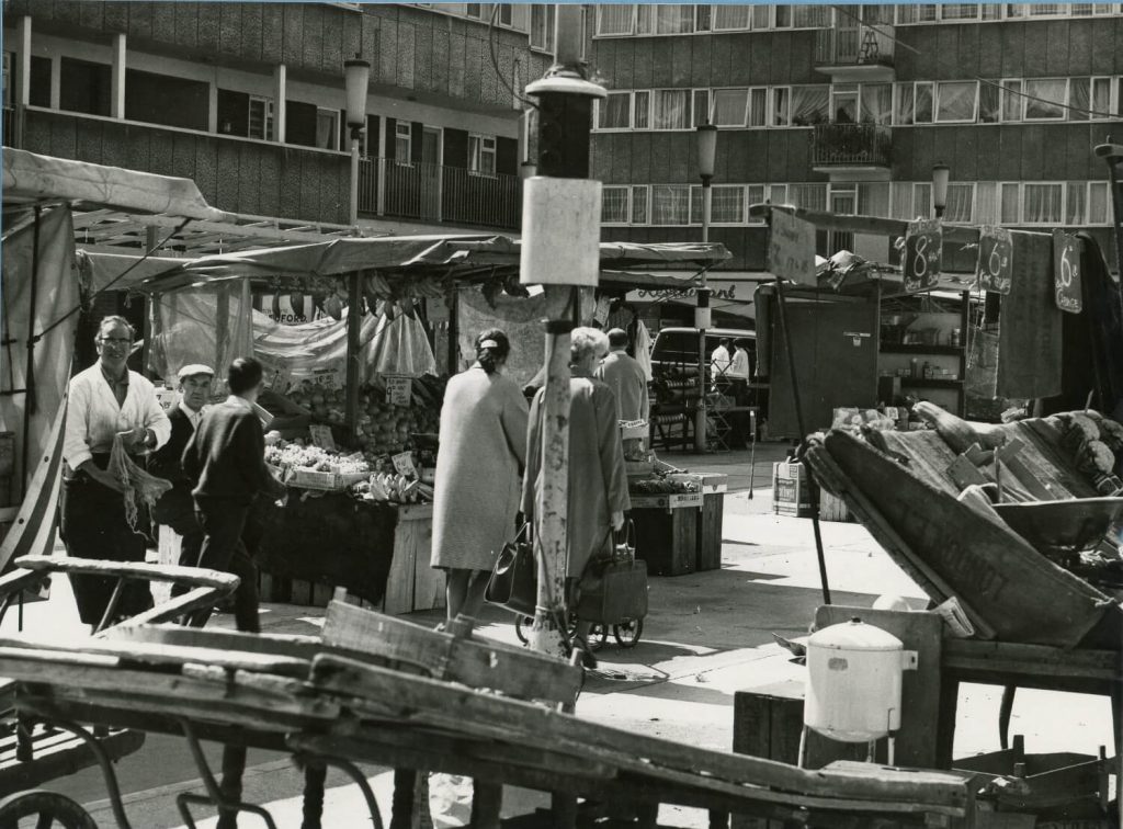Globe Town Market Square in 1968