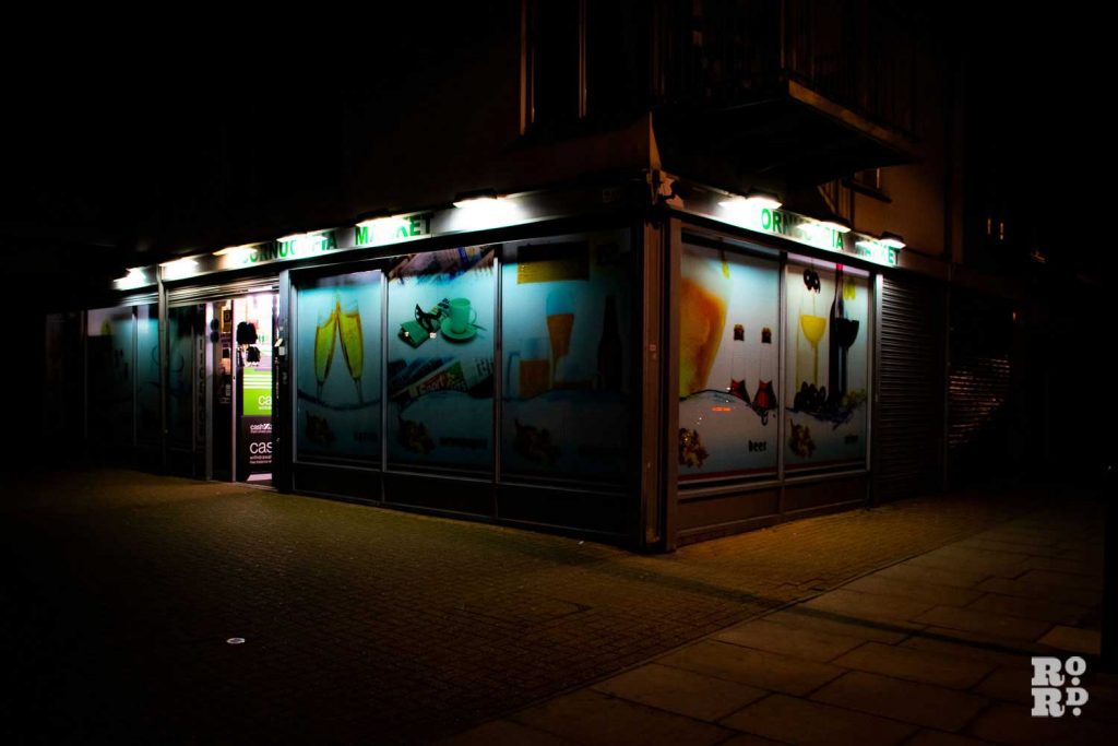 Cornucopia corner shop in Bow, London