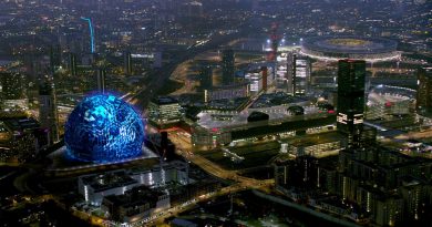 Artist's impression of the MSG Sphere in Stratford