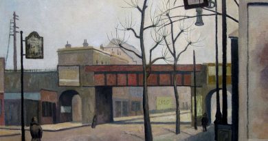 Painting of Bow Road by Elwin Hawthorne