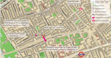 Liveable Streets Bow trial map