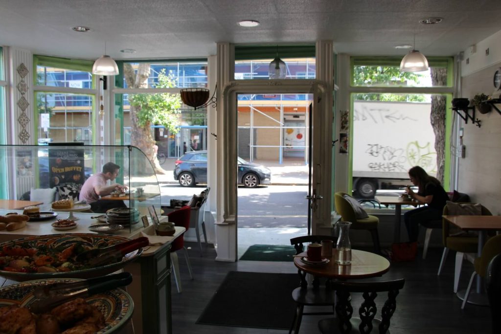 Interior of Targa Green Cafe