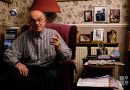 Ray Gipson, local Bow resident, in his sitting room