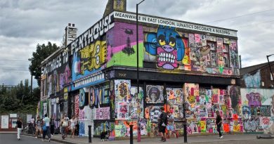 The Lord Napier in Hackney Wick after its street art takeover in July 2016 © Ian Roberts