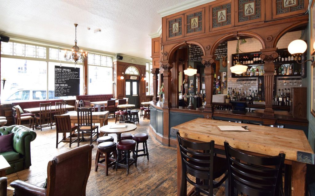 Interior of Morgan Arms Pub Bow Mile End