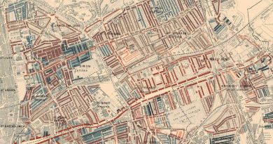 Bow, Globe Town, Stepney and Bromley-by-Bow poverty map, 1898, Charles Booth.