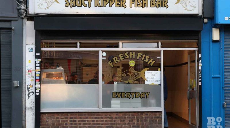 Saucy Kipper Fish Bar on Roman Road, East London
