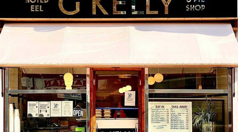 GKelly pie and mash shopfront, Roman Road