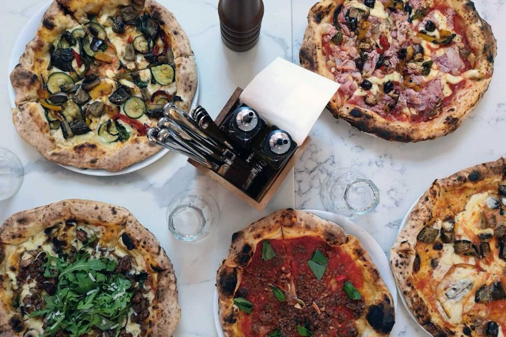 Pizza lunch options at Pizza Brixton Bow