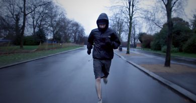 A still from the Victoria Park Runners film, set in East London