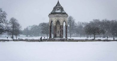 Victoria Park in the snow, East London, 2018