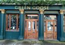 Goose Green pub on Anglo Road, Bow, with its doors closed.