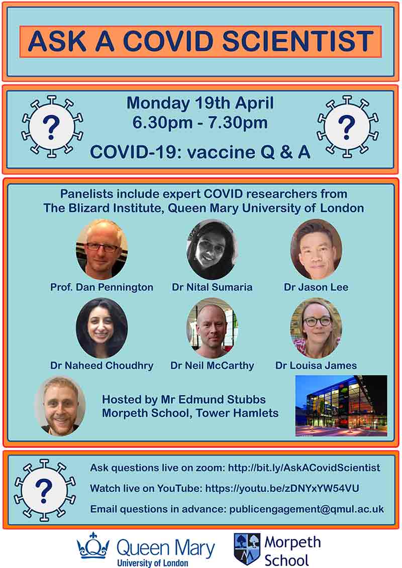 Vaccine Q&A at Queen Mary University