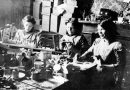 Children working at Sylvia Pankhurst's Toy Factory in 1915 on what is now Norman Grove in Bow.