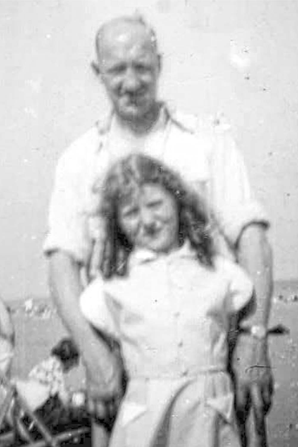 A father and a daughter at Ramsgate beach, a traditional East End seaside destination