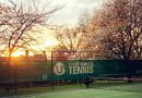 Tower Hamlets Tennis courts, East London.