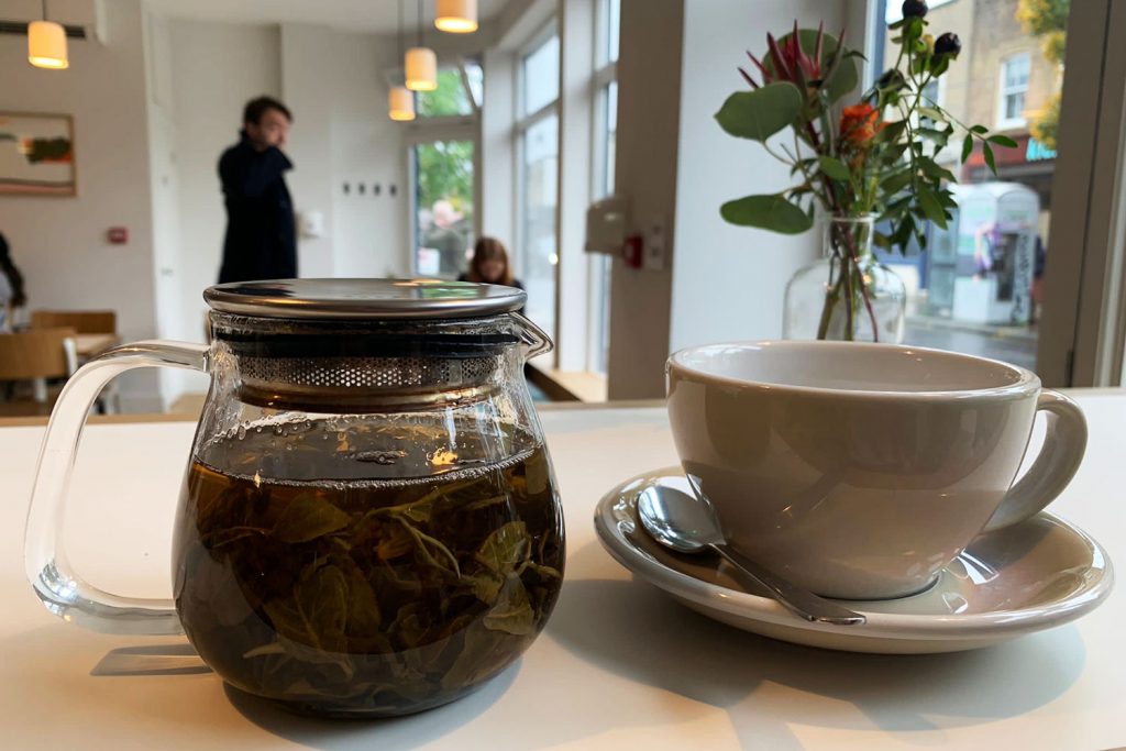 Loose tea from zigzag served at Mae + Harvey