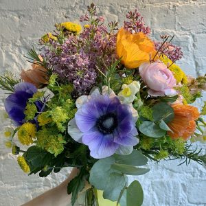 A bouquet of flowers from Denningtons, Roman Road, Bow, East London