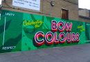 Bow Colours mural in Malmesbury Road, Bow, East London