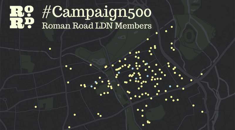 Image of Roman Road LDN Campaign 500 map.