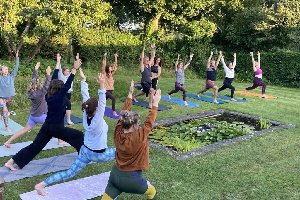 YogaGem yoga classes held outdoors in Victoria Park.