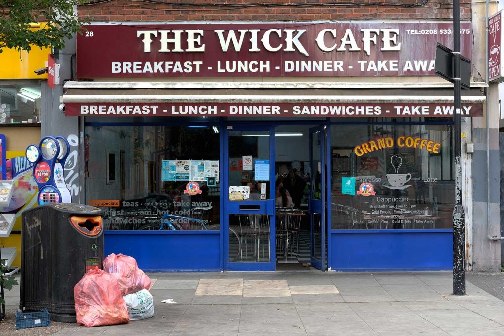 The Wick Cafe in Hackney Wick.