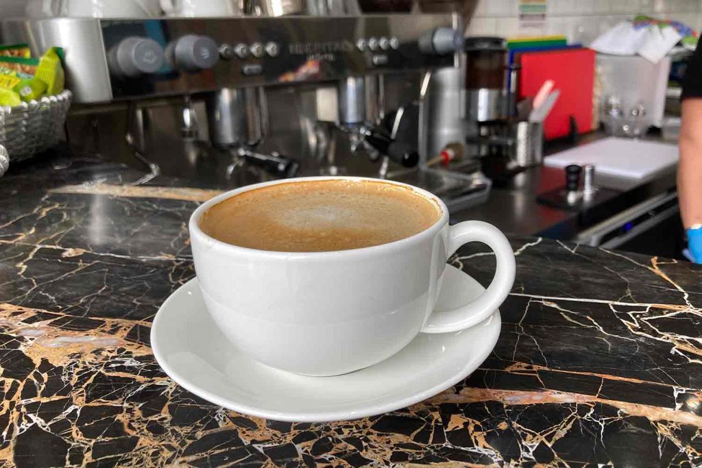 Local Cafe cappuccino mug