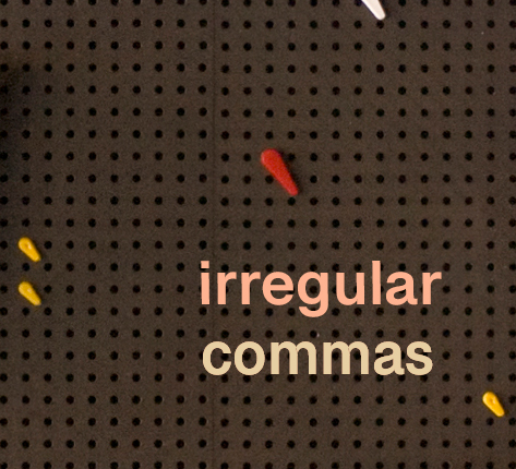 irregular commas Logo