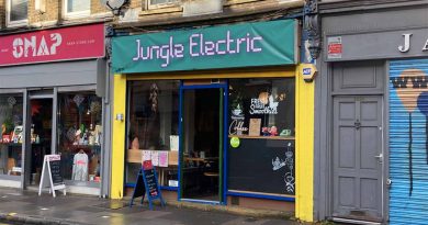 Jungle Electric vegan cafe on Roman Road.