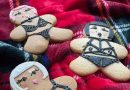 Gingerbread men decorated in drag, by Kween Kream bakery.