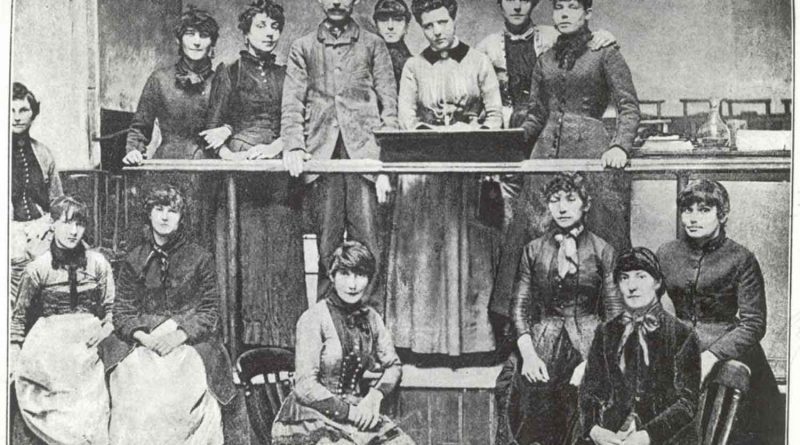 The Match Girl Riots Strike Committee at Bryant and May Factory, Bow, East London in 1888.