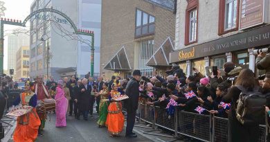 King Charles and Queen Consort Camilla on Brick Lane led by Bangladeshi dancers.