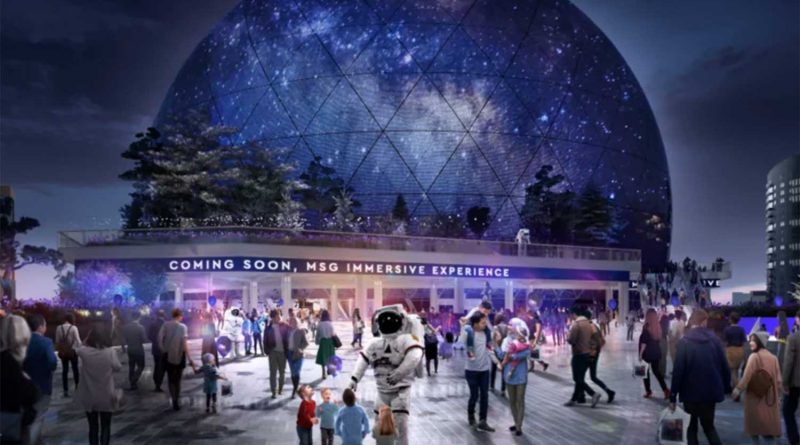 Artist's impression of the MSG Sphere in Stratford.