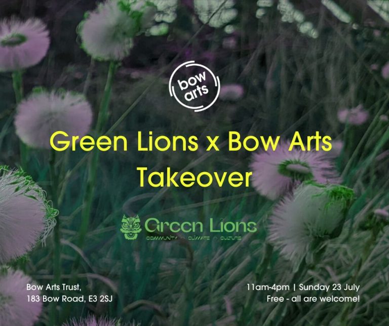 Green Lions x Bow Arts event image 1 768x644