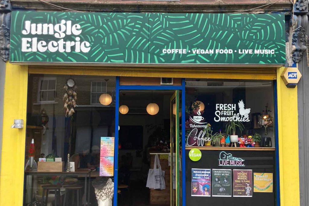 Jungle Electric Cafe on Roman Road.