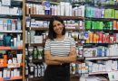 Anika Jagot, employee at Sinclair's community pharmacy, on Roman Road, in Bow, East London.