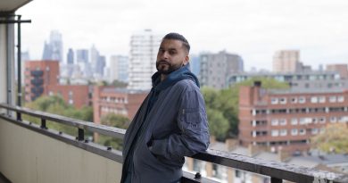 Filmaker Islah Abdur-Rahman in Limehouse where his film If Only was set.