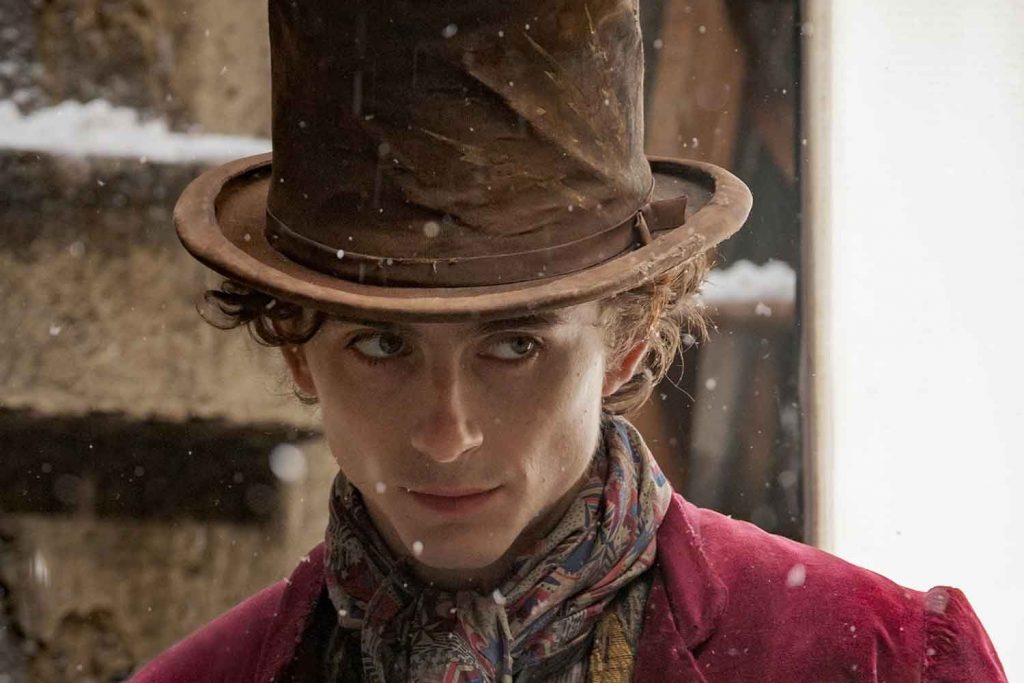 Timothée Chalamet as young Willy Wonka in Wonka, which will be screened at Genesis Cinema in Mile End. Image courtesy of Genesis Cinema.