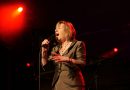 Jazz musician Norma Winstone singing on stage.