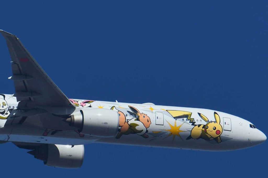 ANA Pokemon livery on approach into Heathrow passing over Bow A special Star Wars livery from ANA (All Nippon Airways) © Phil Verney