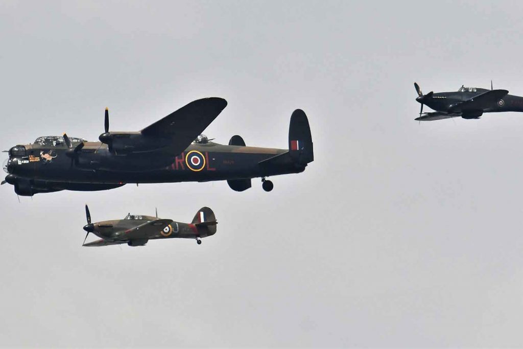 BBMF Battle of Britain Memorial Flight as part of the Trooping the Colour flypast over Victoria Park © Phil Verney