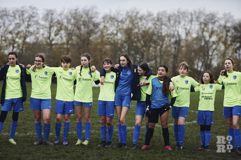 Team, Vicky Park Rangers girls football team, Victoria Park, East London