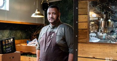 Gavin Gordon, the new head chef at Barge East in Hackney Wick, inside the restaurant